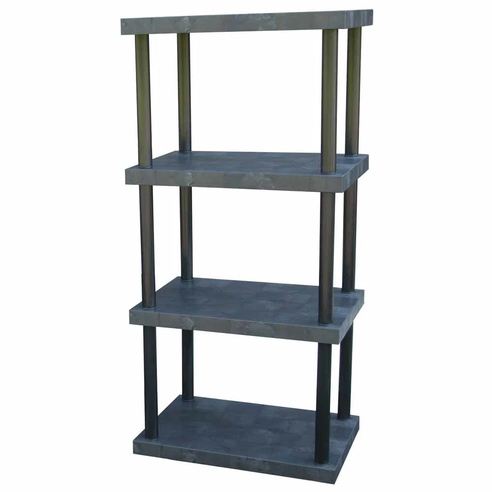 Responsible DuraShelf Solid Top 36 quot w x 75 quot h 4-Shelf System Professional