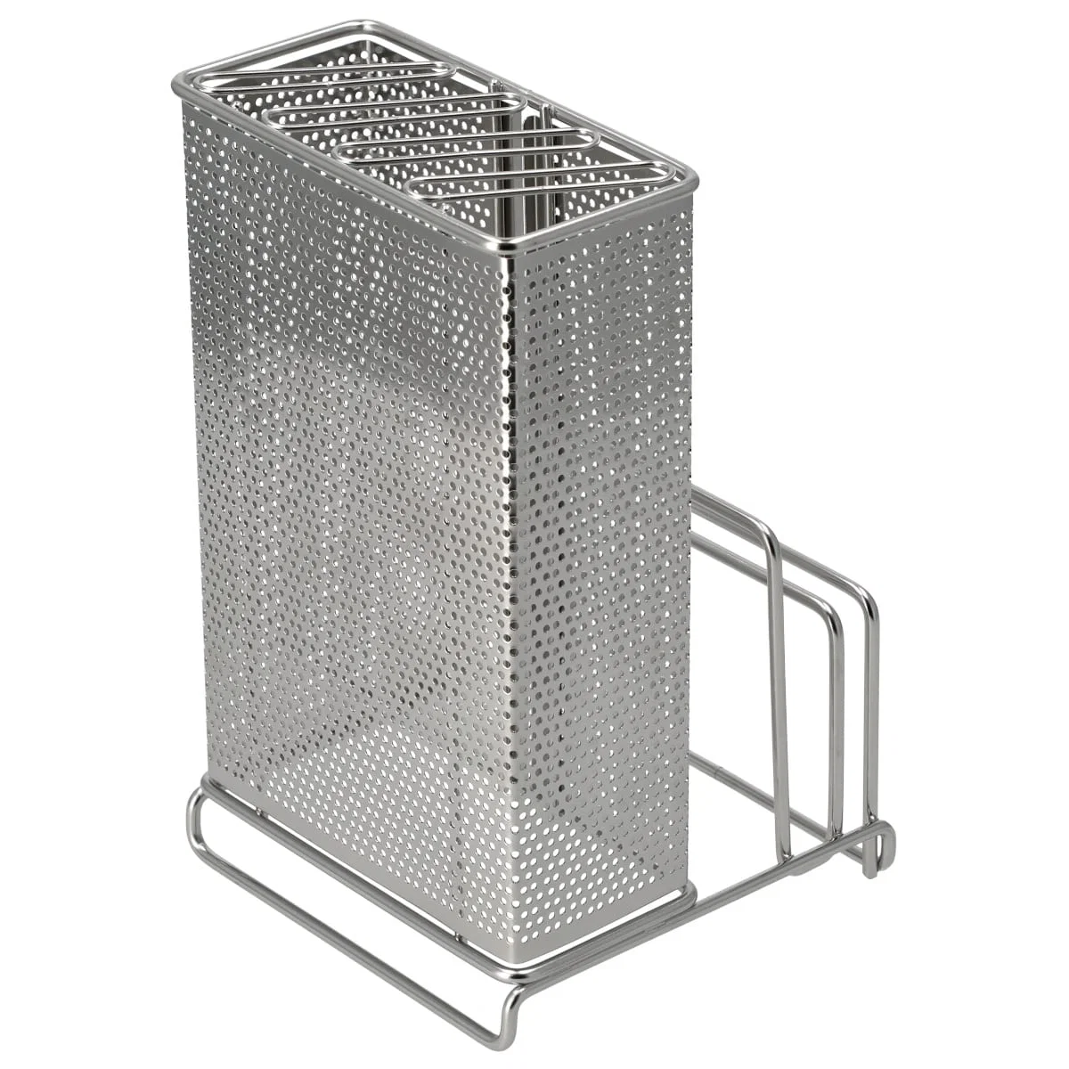 Eco-Friendly Knife amp Cutting Board Stand Silver KY088 Soft