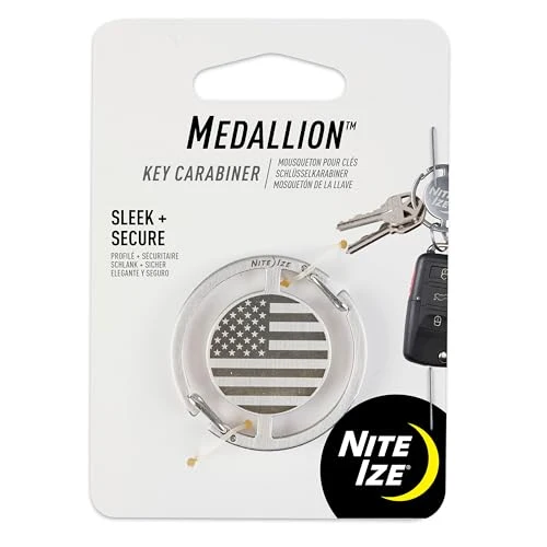 Next-Generation MEDALLION USA FLAG KEY CARABINER Green