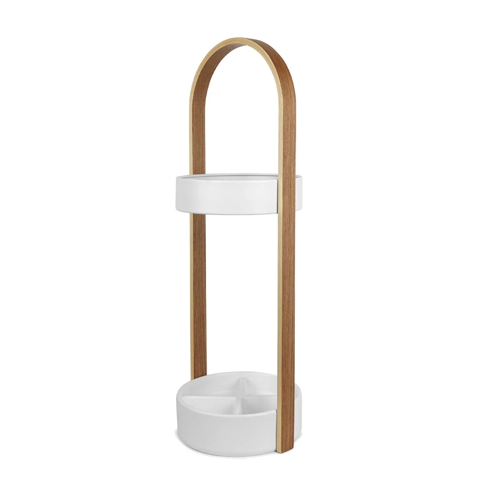 Exceptional Hub Umbrella Stand White Natural Quality