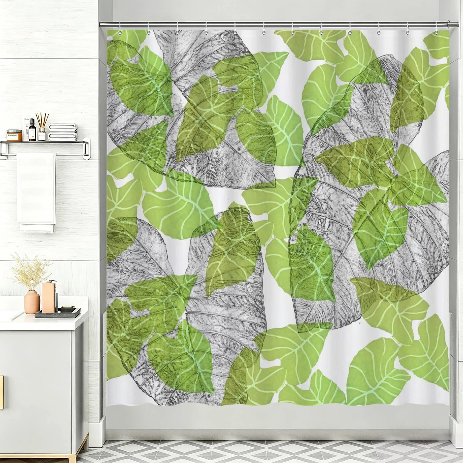Selected ROBERT JAMES SHOWER CURTAIN KALO ON INK Detailed