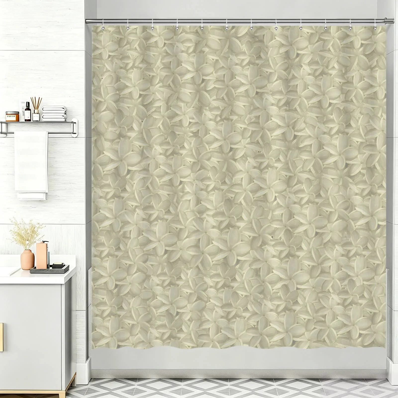 Prestigious ROBERT JAMES SHOWER CURTAIN PUA MELIA SAND Advanced