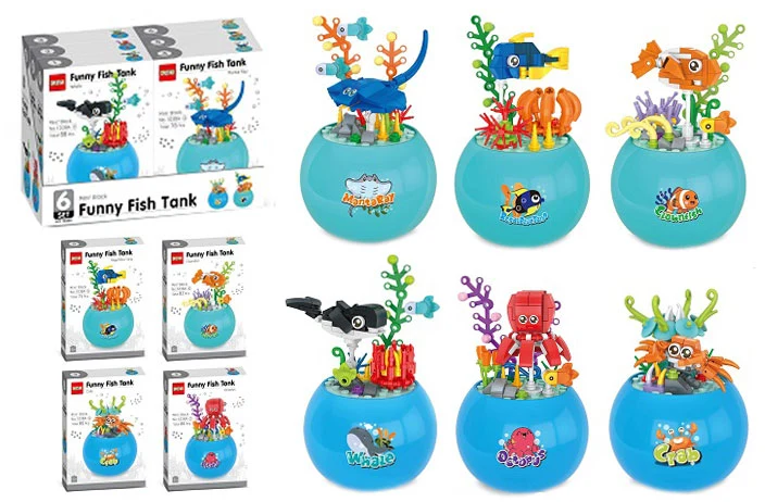 Crafted LEGO FUNNY FISH TANK Certified