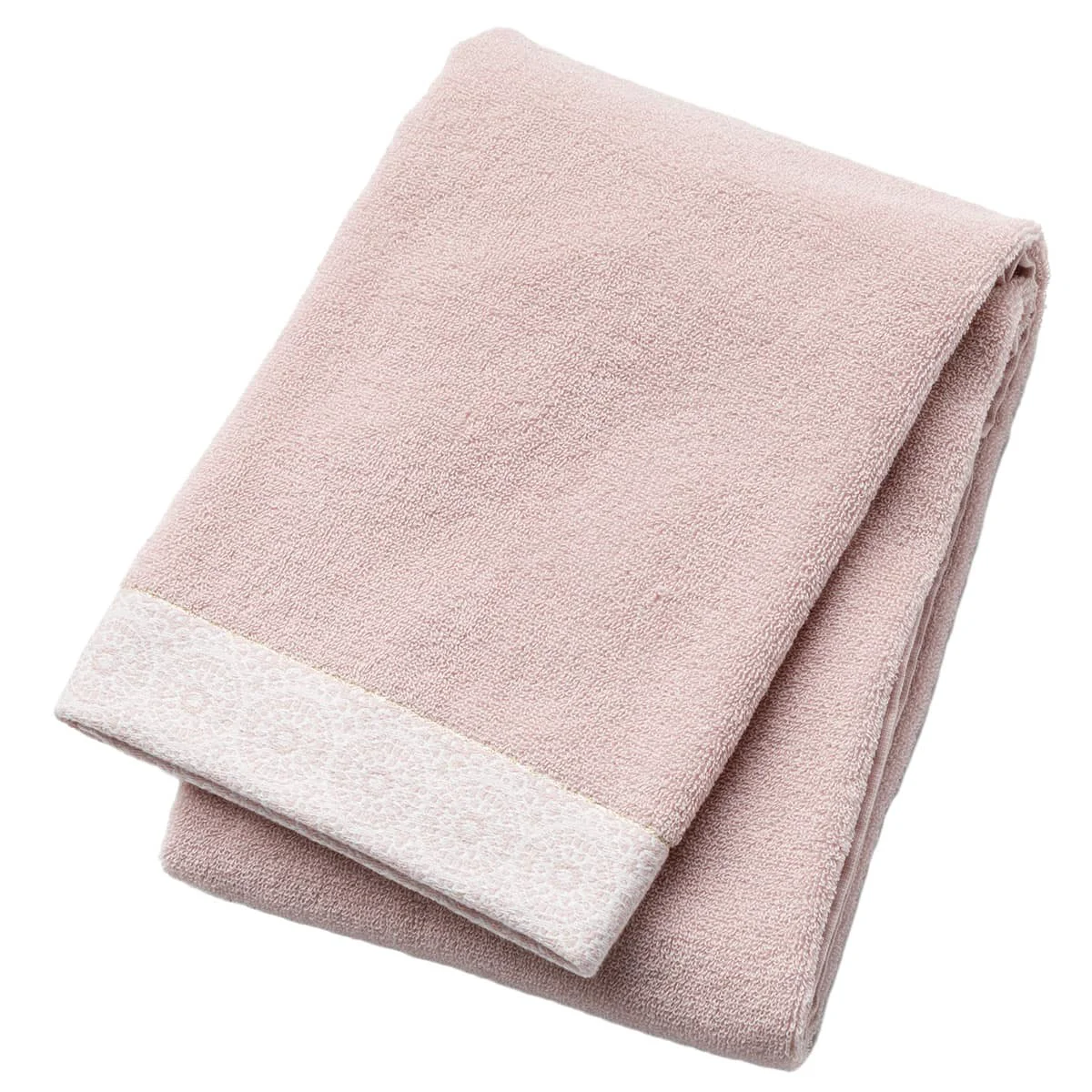 Lightweight Bath Towel 60 x 120cm Light Grayish Rose Minimalist