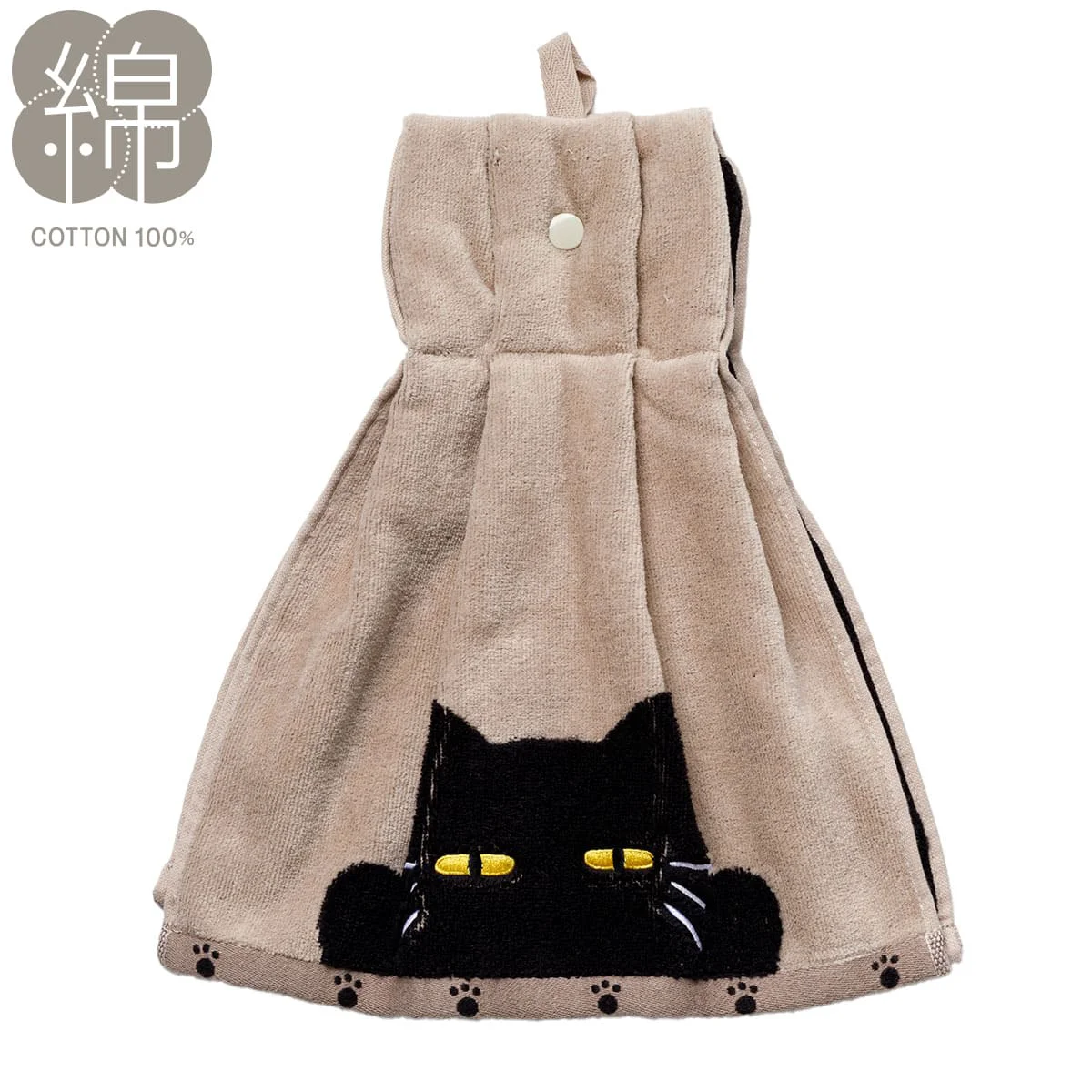 Next-Generation Deco Neko Dress Towel 34 x 70cm Light Mocha Casual