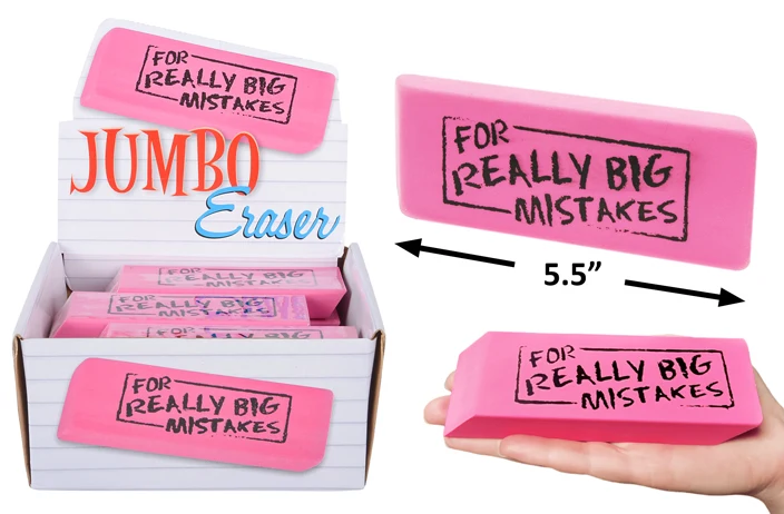 Responsible JUMBO BIG MISTAKE ERASER Premium