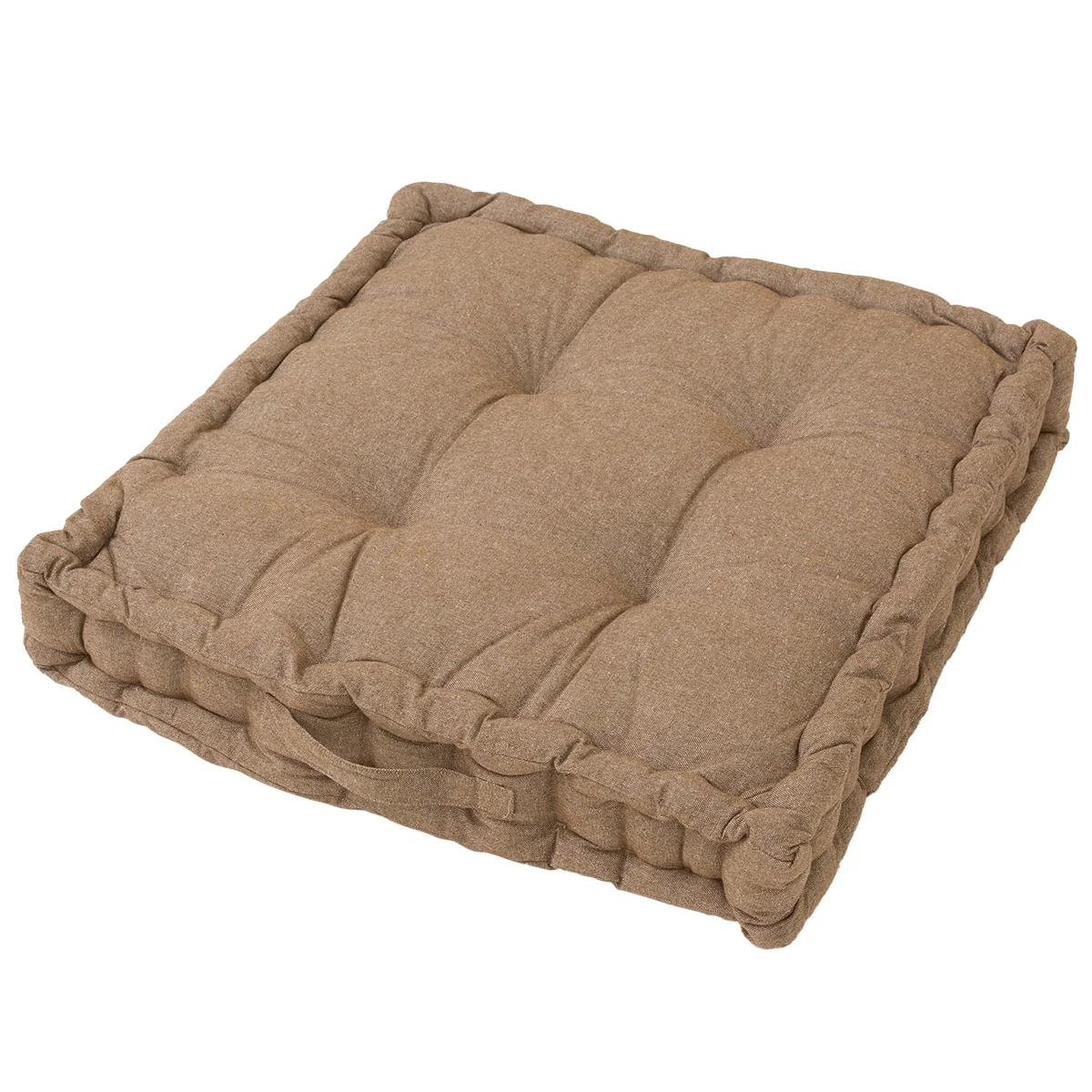Safe Home HO001 Floor Cushion with Gusset 60 x 60cm Deep Brown Refined