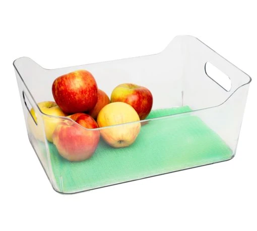 Luxury FRIDGE BIN W MAT 5.5 X 9.25 X 13 Long-Lasting