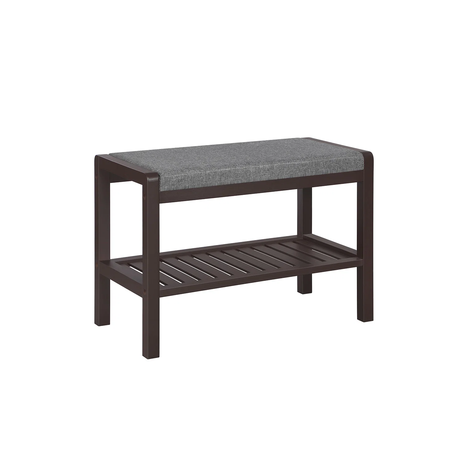 Casual SONGMICS Bamboo Shoe Bench Rack with Cushion Enhanced