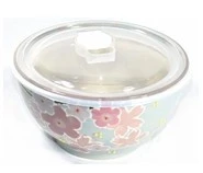 Crafted MICRO BOWL W LID PLUM BLOSSOM Environmentally Friendly