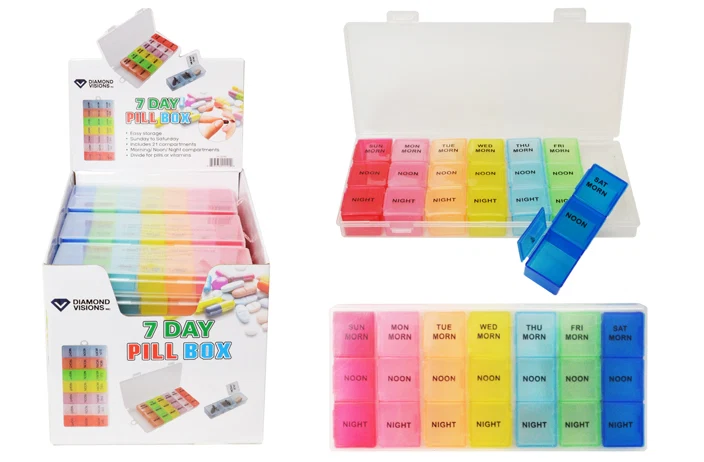 Certified PILL ORGANIZER SET Safe