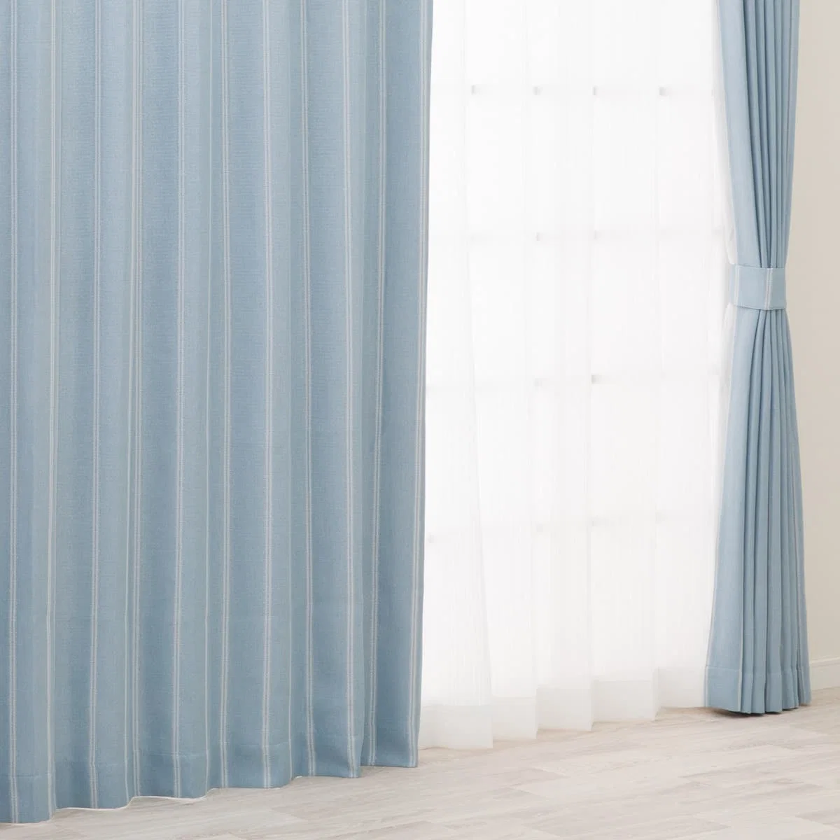 Dependable RD115 Curtains 100 x 135 cm Middle Blue 2 Panels Consistent