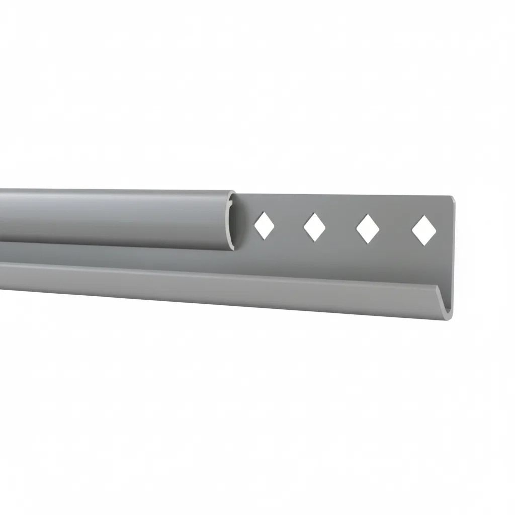Safe domRail Closet Hanging Rails w Covers - Nickel Premium