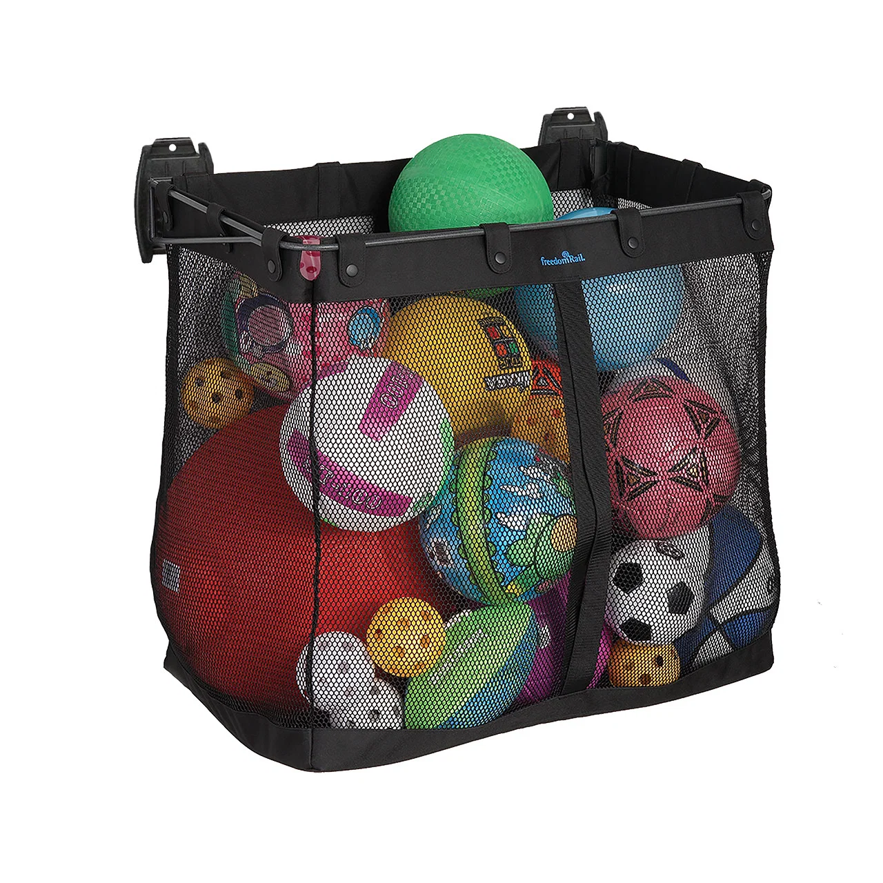 Green Big Mesh Sports Basket - Black Breathable