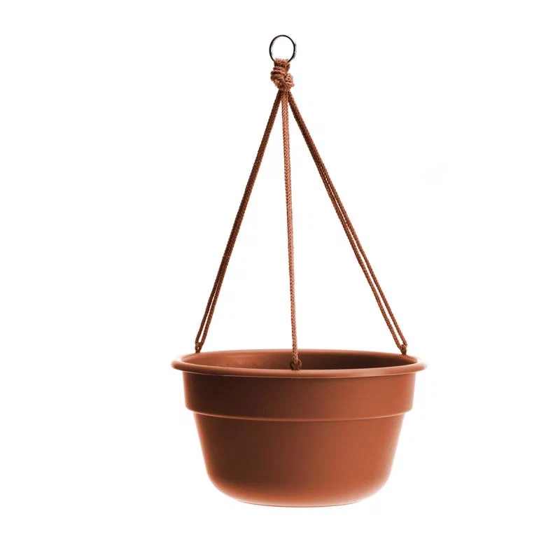Reusable TERRACOTTA RESIN HANGING BASKET 6.8 quot Flexible