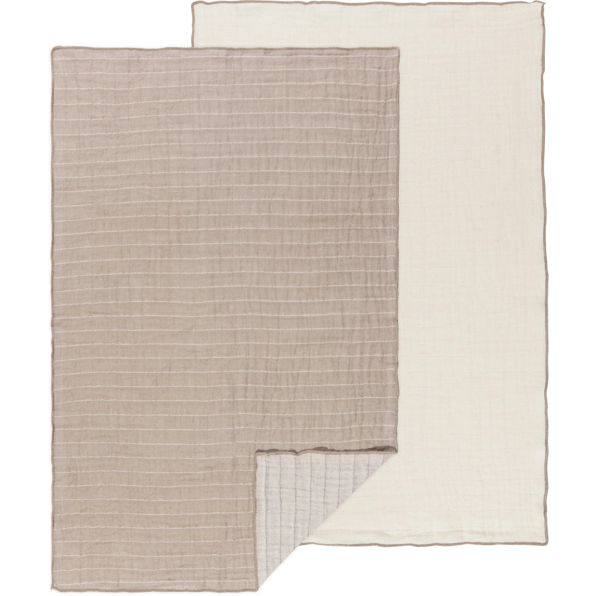 Smooth GAUZE DISH TOWEL DOVE GREY SET 2 Sophisticated