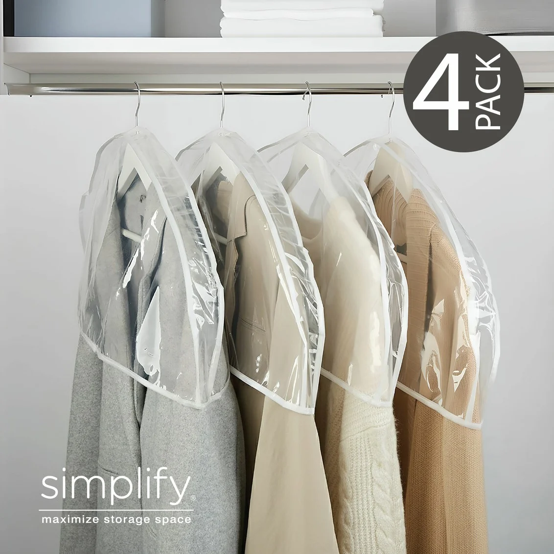 Casual SHOULDER COVERS CLEAR 4CT Elite