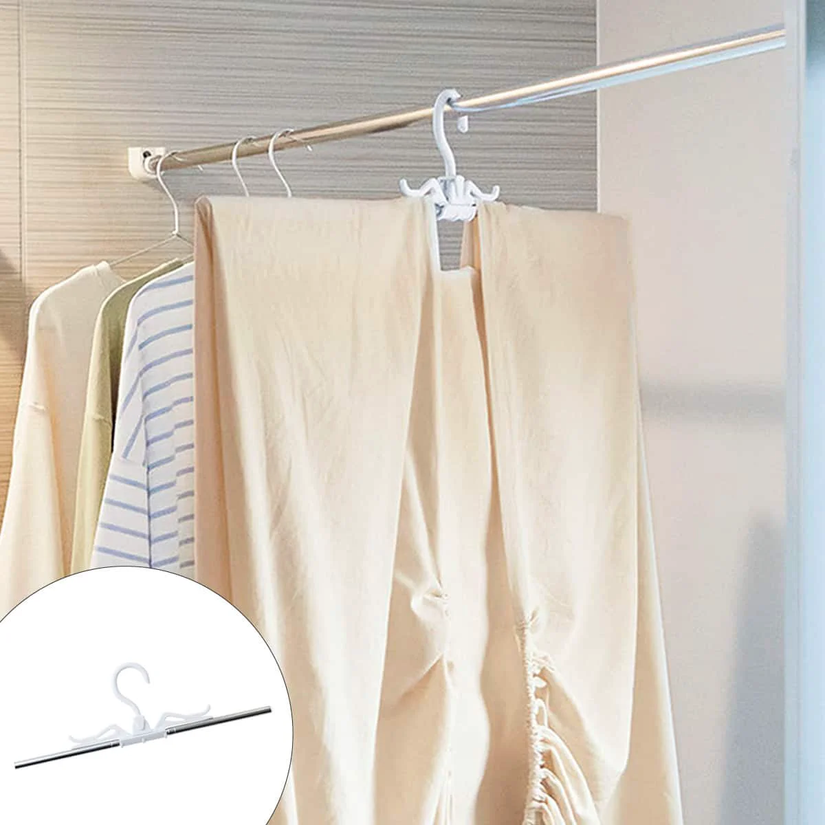 High-Grade Fitted Sheet Hanger White High-Quality