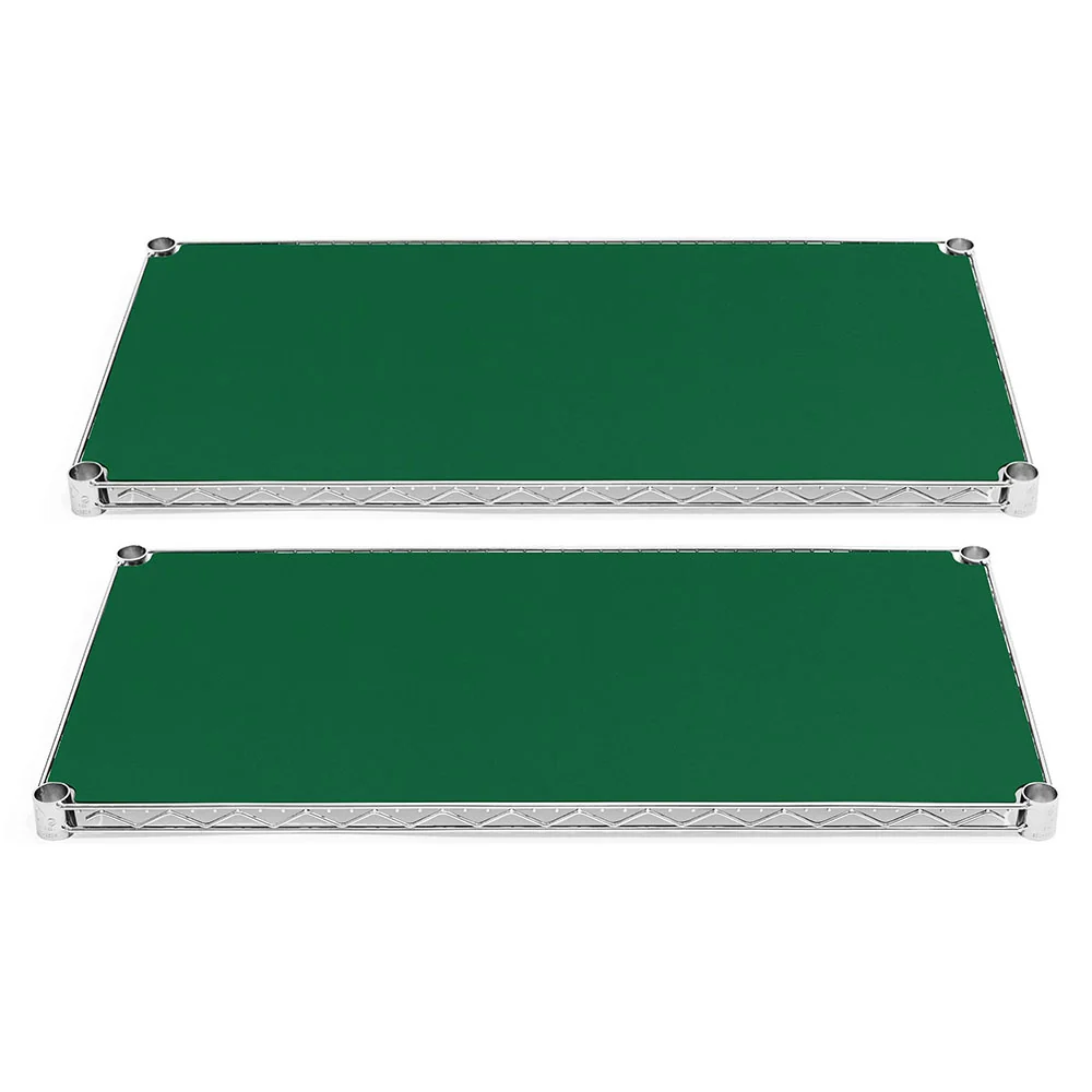 Prestigious 12 quot d Plastic Wire Shelf Liners 2-Pack - Green Relaxed