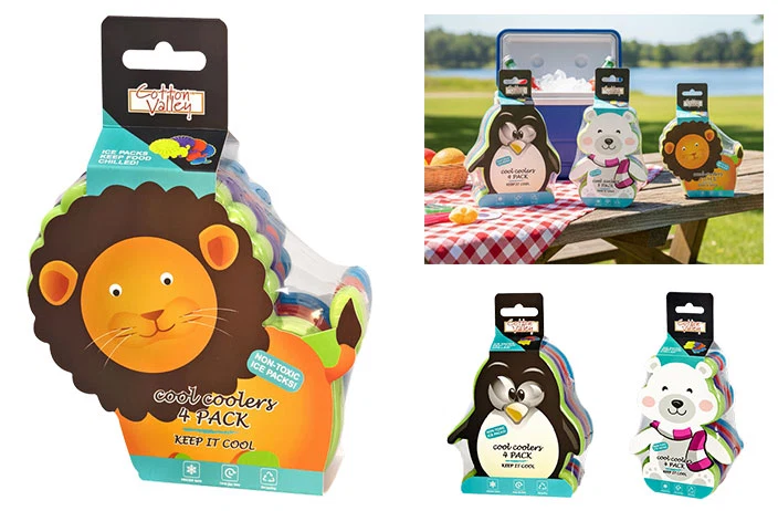 Traditional REUSABLE ANIMAL ICE PACK 4PK Lightweight