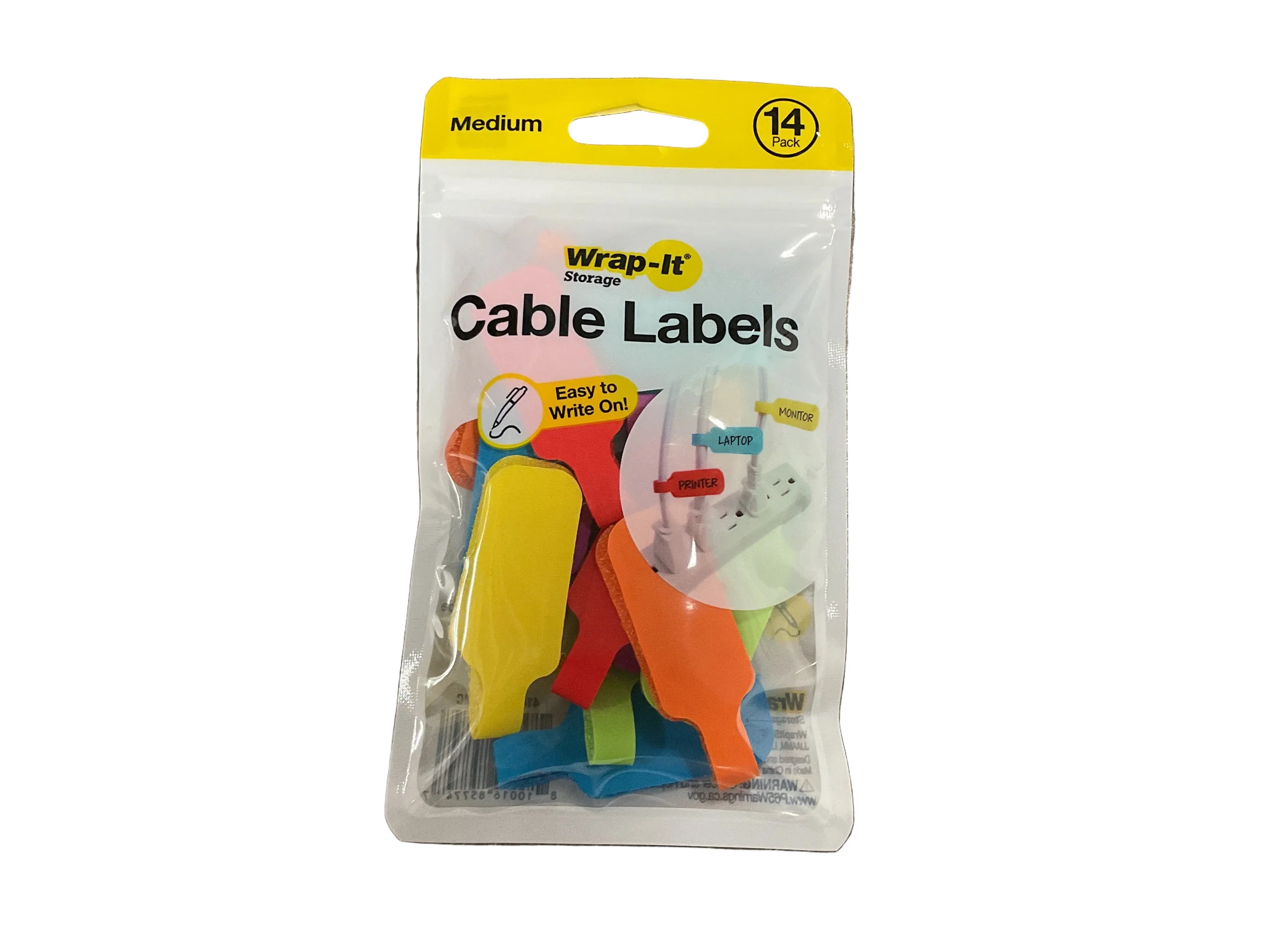 Exclusive CABLE LABELS MED. 14PK MULTI COLOR Genuine