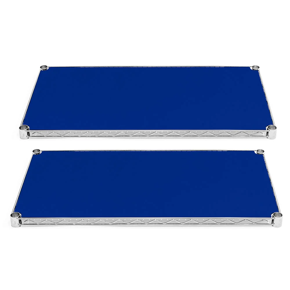 Smooth 24 quot d Plastic Wire Shelf Liners 2-Pack - Dark Blue Effective
