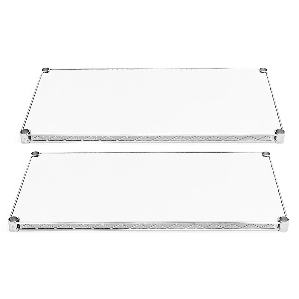 Elite 12 quot d Plastic Wire Shelf Liners 2-Pack - White Luxury