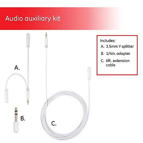 Exceptional GE HEADPHONE ADAPTER KIT Reusable