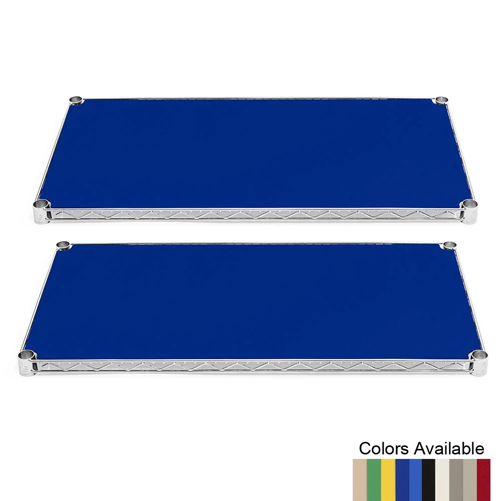 World-Class 24 quot d x 36 quot w Plastic Wire Shelf Liners for Enclosures - 2-Pack Smooth