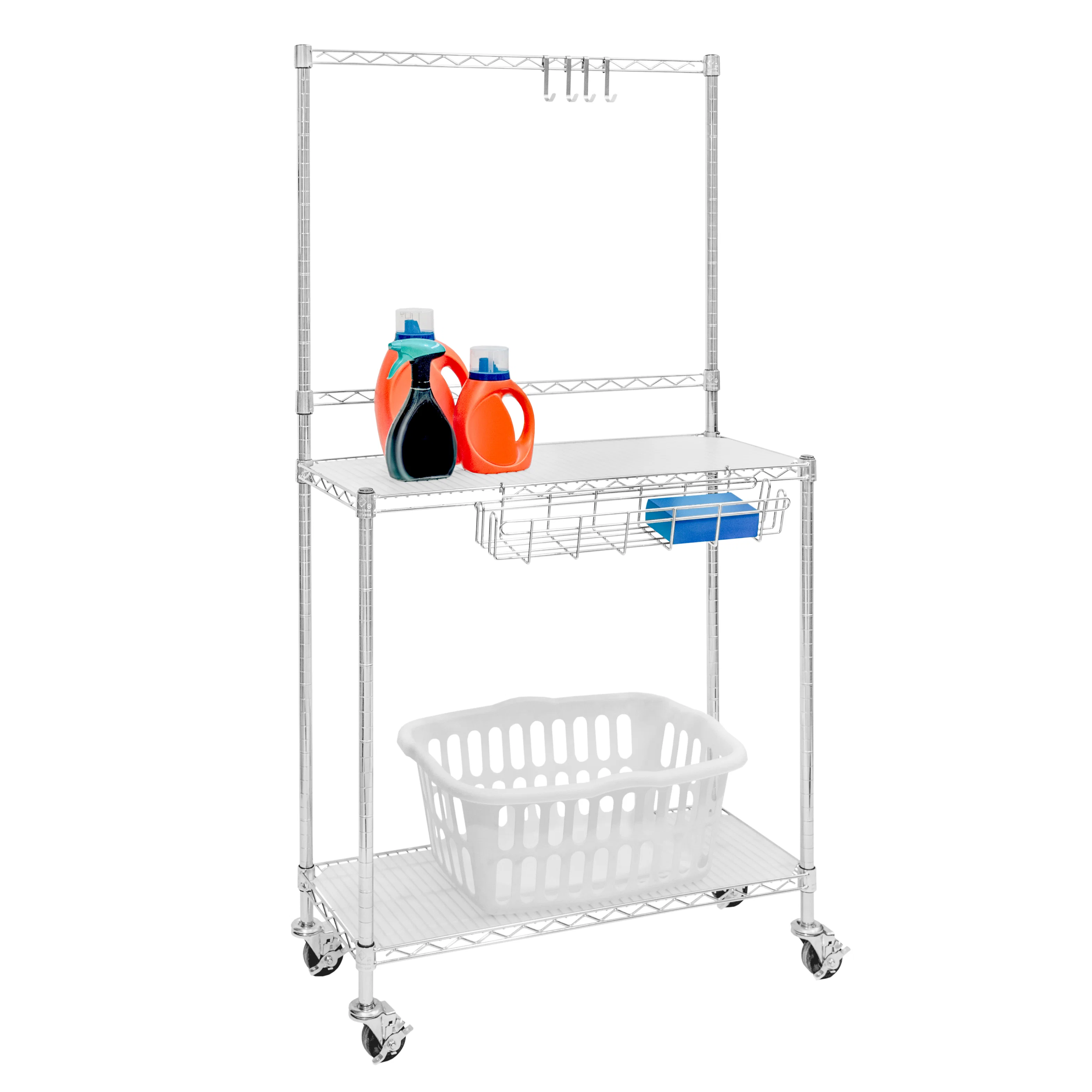 Enhanced Small Laundry Cart Optimized
