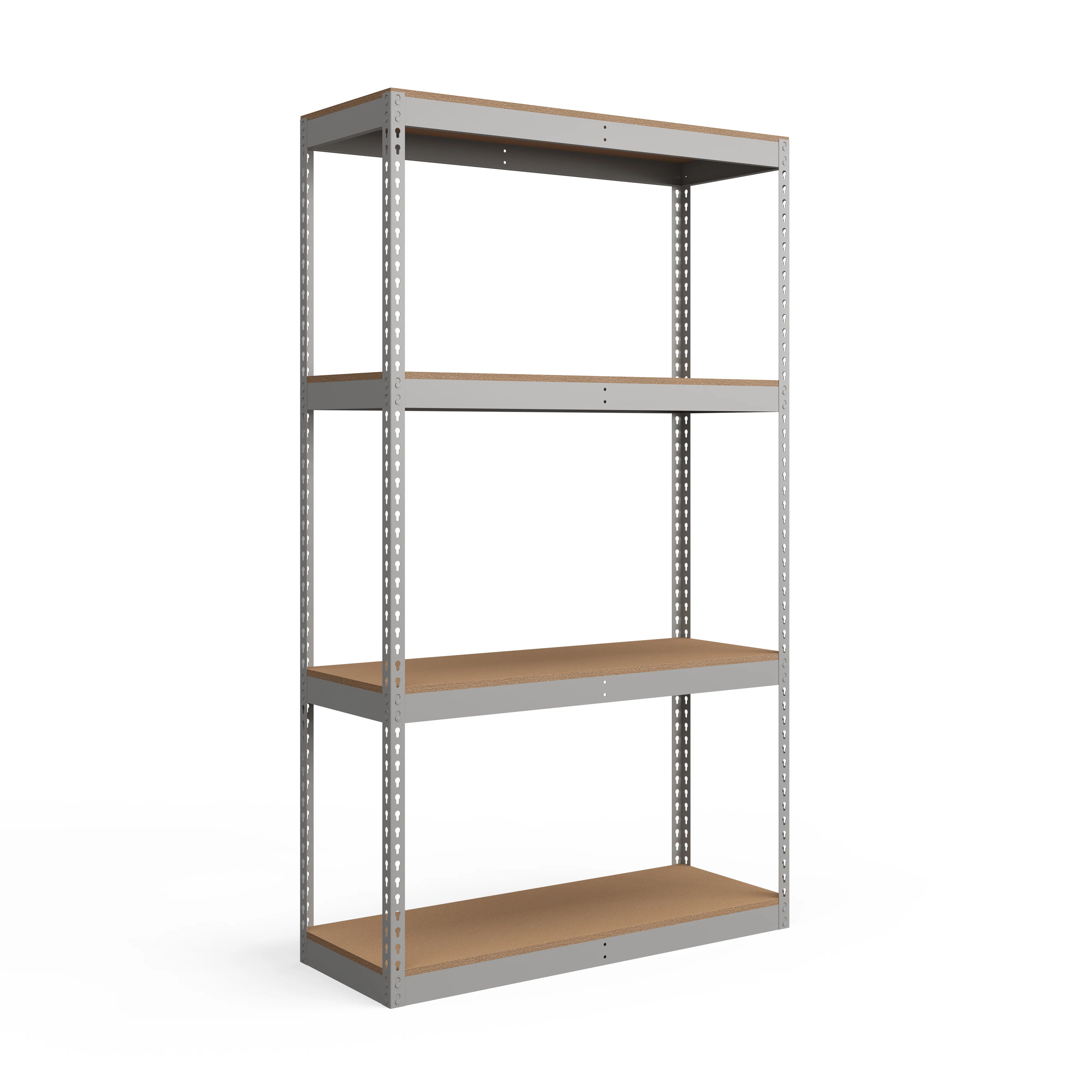 Lightweight Lyon 12 quot d 4-Shelf Heavy-Duty Boltless Shelving Starter Units - Gray Eco-Friendly