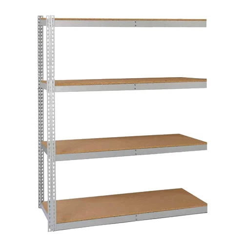 High-Performance Lyon 12 quot d 4-Shelf Heavy-Duty Boltless Add-On Units - Gray Enhanced