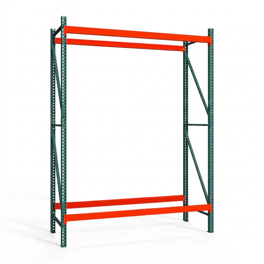 Authentic 2-Tier Teardrop Pallet Rack Starter Units - 24 quot d x 144 quot h Long-Lasting