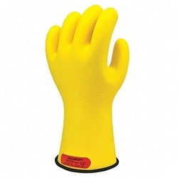Certified Salisbury Electrical Rubber Gloves Class 0 Low Voltage 11 39 39 Yellow Black Inside E011BY Lightweight
