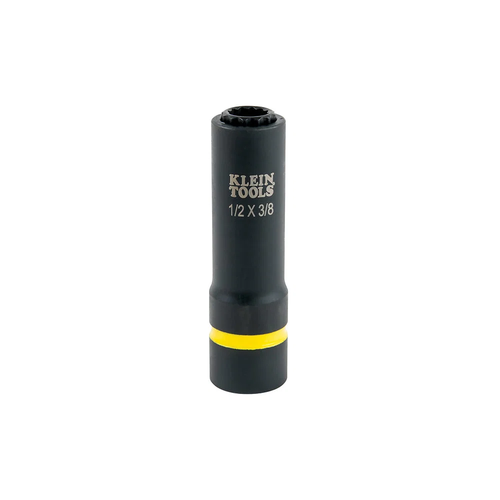 Stylish Klein 2-in-1 Impact Socket 12-Point 1 2 and 3 8-Inch 66011 Natural