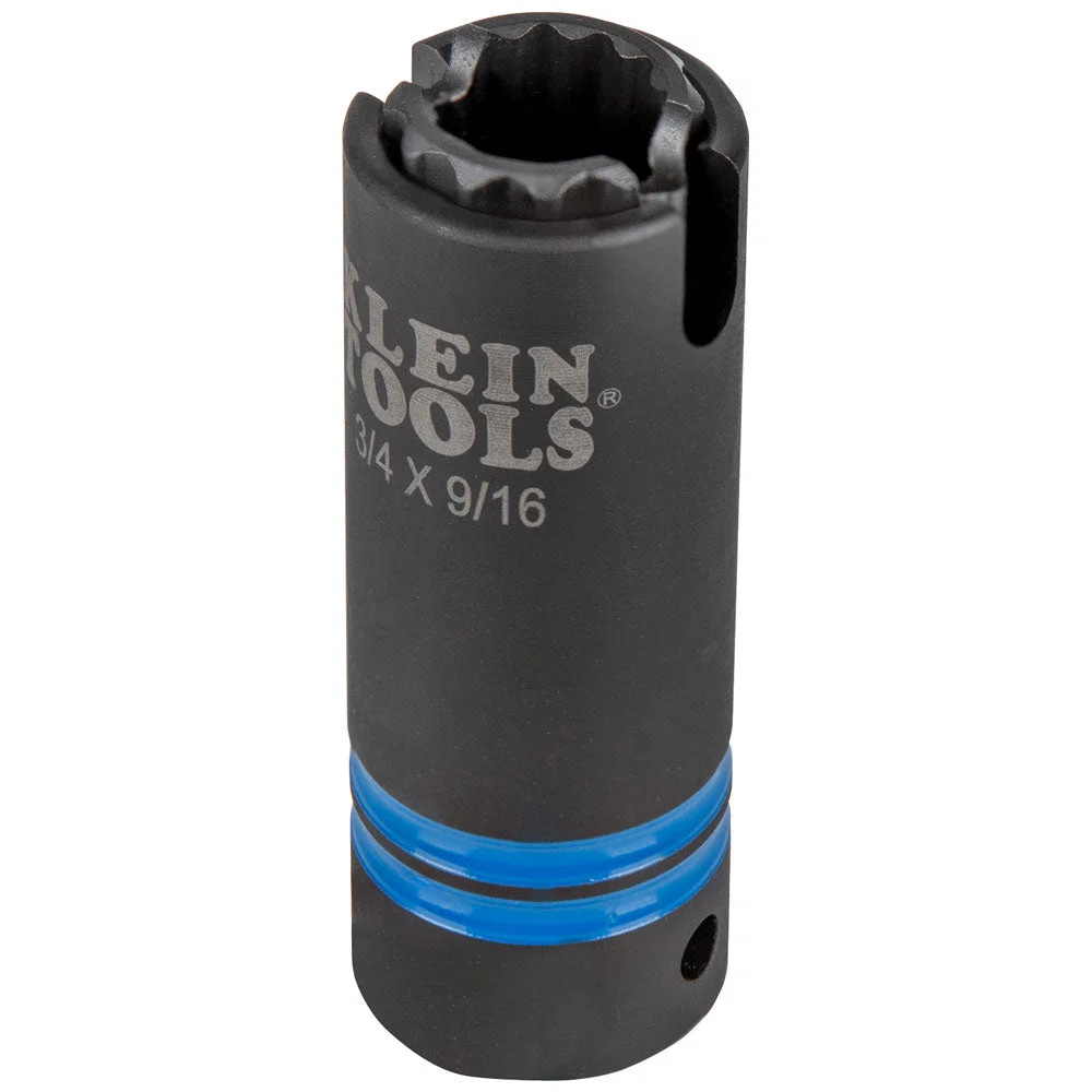 Fashionable Klein 3-in-1 Slotted Impact Socket 12-Point 3 4 and 9 16-Inch 66031 Elite