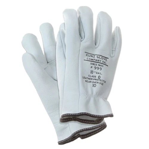 Next-Generation Kunz Goatskin FR 10 quot Low Voltage Leather Glove Protectors 999 Smart