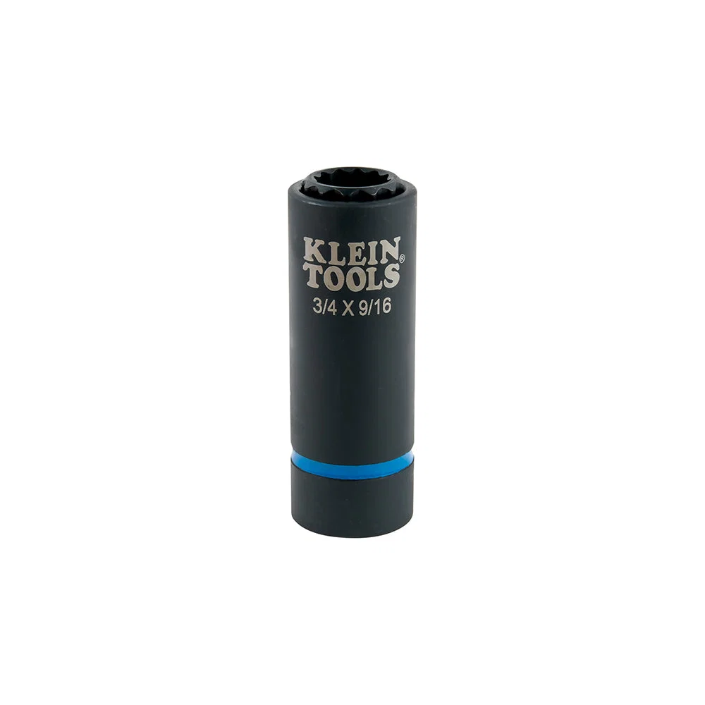 Responsible Klein 2-in-1 Impact Socket 12-Point 3 4 and 9 16-Inch 66001 Official