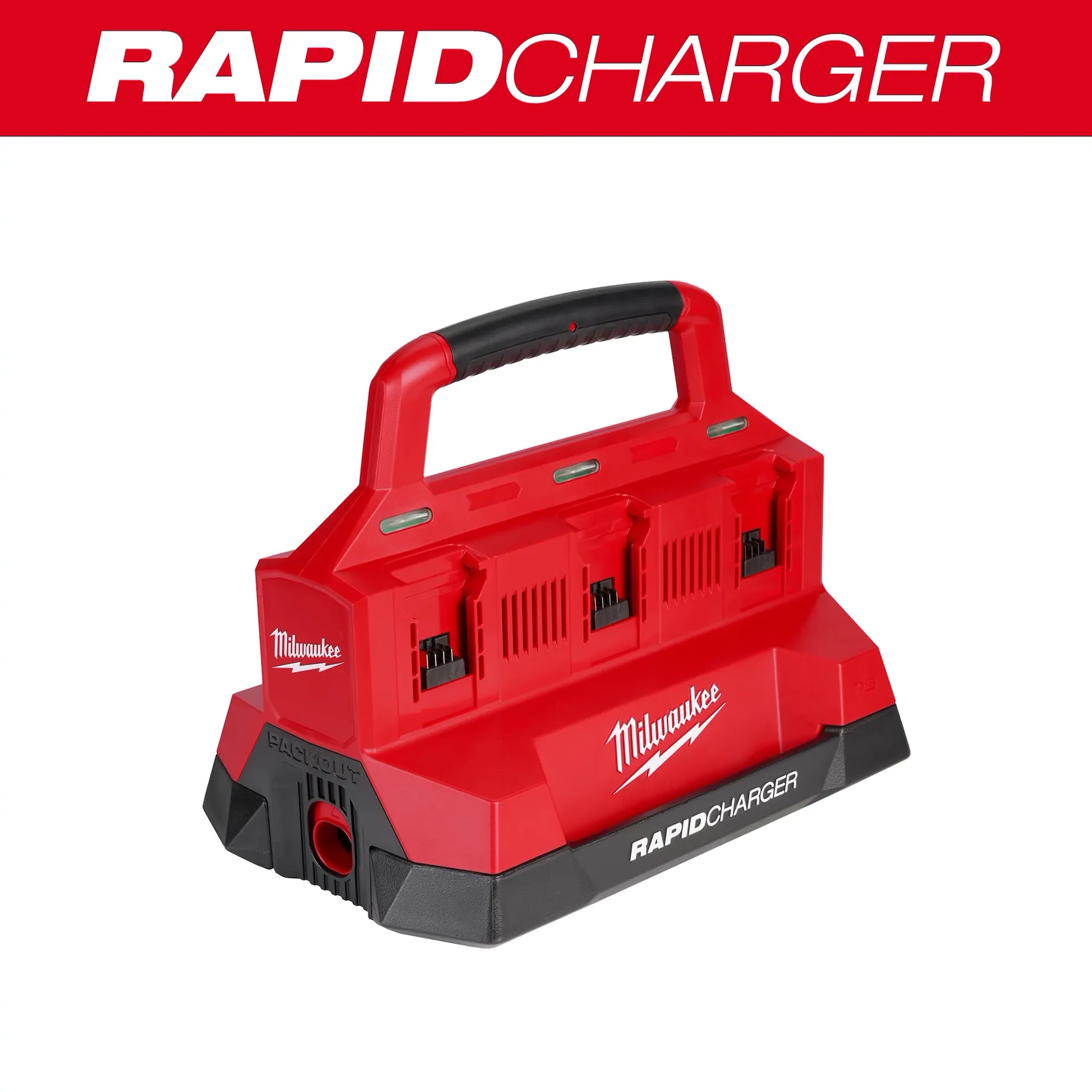 Next-Generation Milwaukee M18™ Six Bay Rapid Charger w PACKOUT™ Compatibility 48-59-1809 Proven