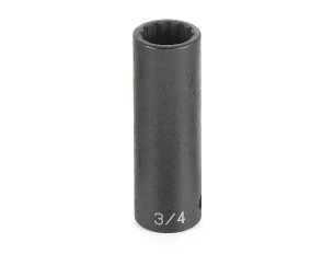 Solid Grey Pneumatic 2132D – 1 2 quot Drive x 1 quot Deep Length Impact Socket High-Grade