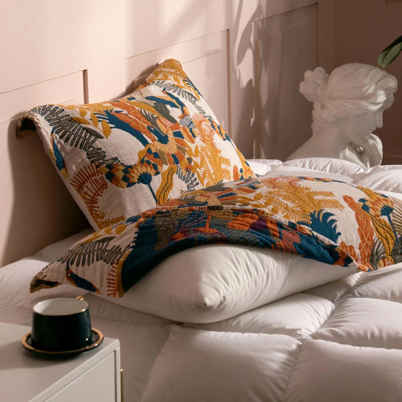 Recyclable Ownkoti Boho Cotton Bird Reversible Pillow Towel 2PCS Expertly Made