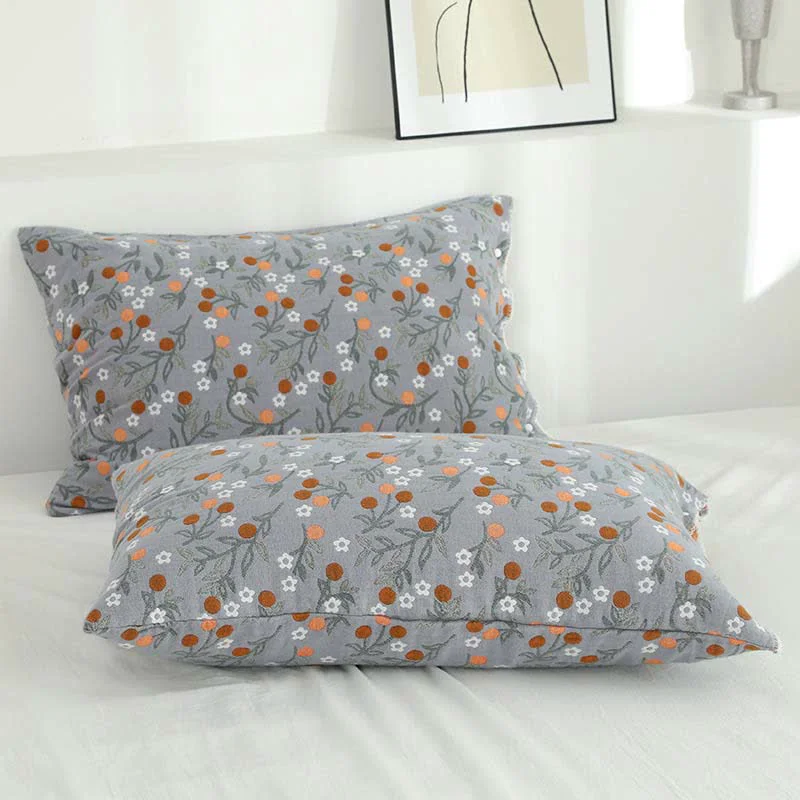 Outstanding Ownkoti Rural Flower Pattern Pillowcases Pillow Shams 2PCS High-End