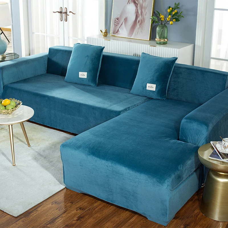 Relaxed Ownkoti Suede Pure Color Elastic Sofa Cover Trusted