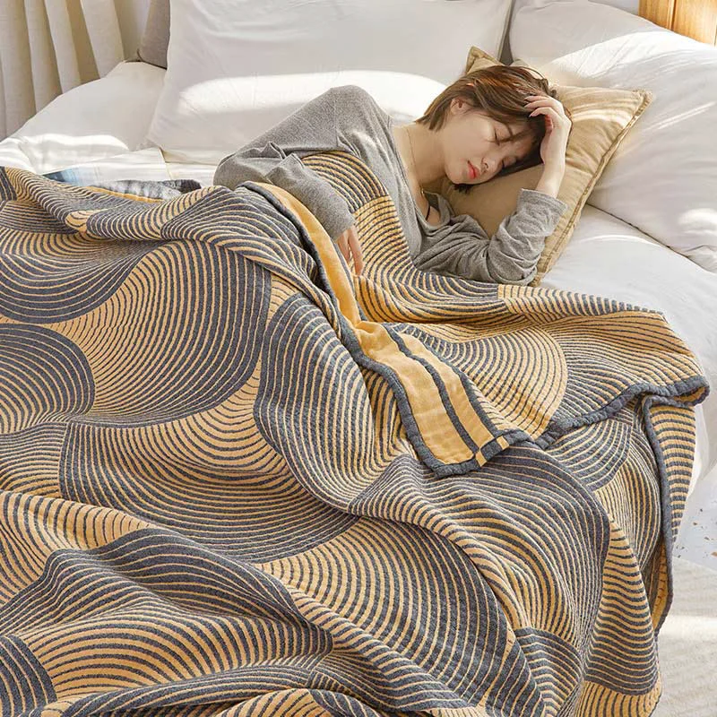 Authentic Ownkoti Annual Ring Four Layers Summer Quilt High-Quality