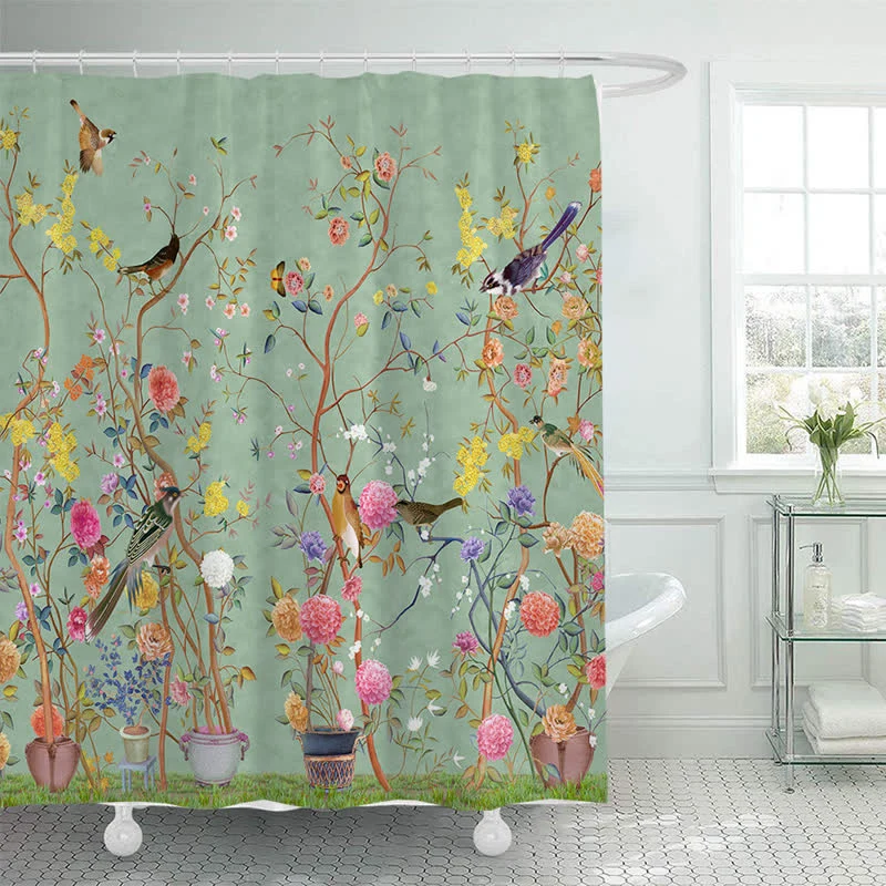 Original Ownkoti Rural Waterproof Decorative Shower Curtain Fine