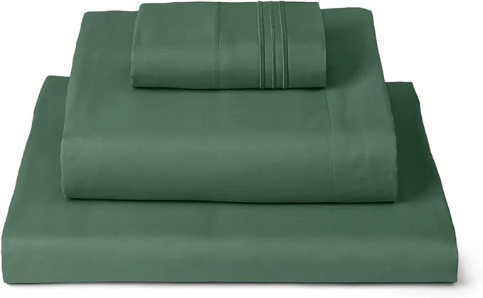 Responsible Mellanni Twin XL Sheets Set - 3 PC Iconic Collection Bedding - Hotel Luxury Extra Soft Cooling Bed Sheets - Wrinkle Fade Stain Resistant Twin Extra Long Emerald Green Fashionable