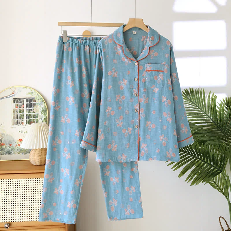 Fine Crafted Ownkoti Refresh Strawberry Cotton Gauze Pajama Set Eco-Friendly