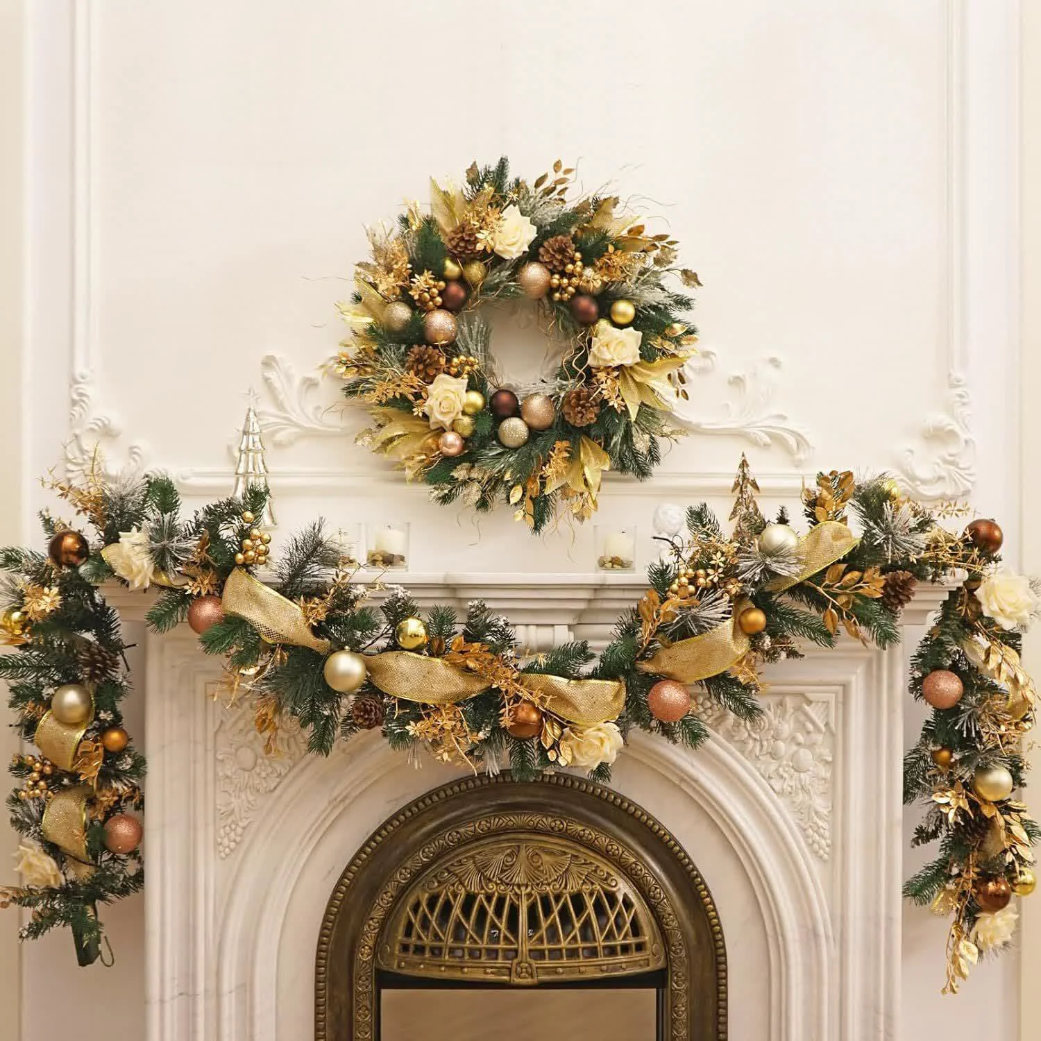 Quality Ownkoti Artificial Rattan Christmas Garland Decor Functional
