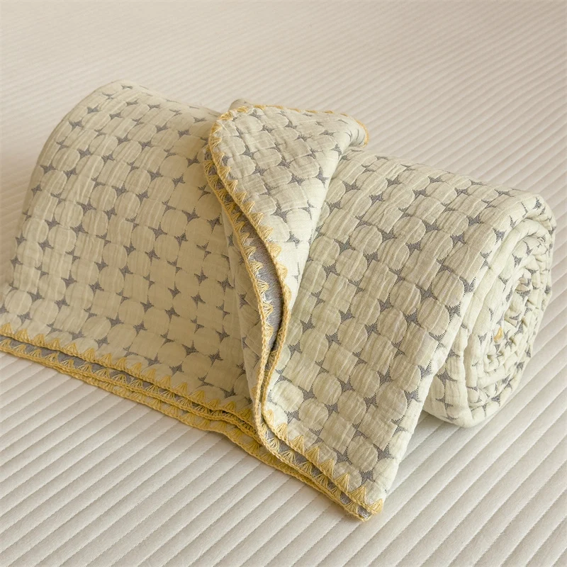 Powerful Ownkoti Breathable Three Layers Cotton Gauze Quilt Authentic