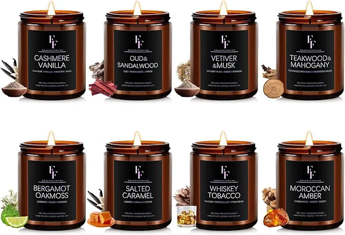 Durable Scented Candles Set Soy Wax Candles 8 Pack 56 Oz Aromatherapy Candles Gift Set Exceptional